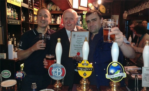 Simon & Dave with CAMRAswl's Martin Butler.